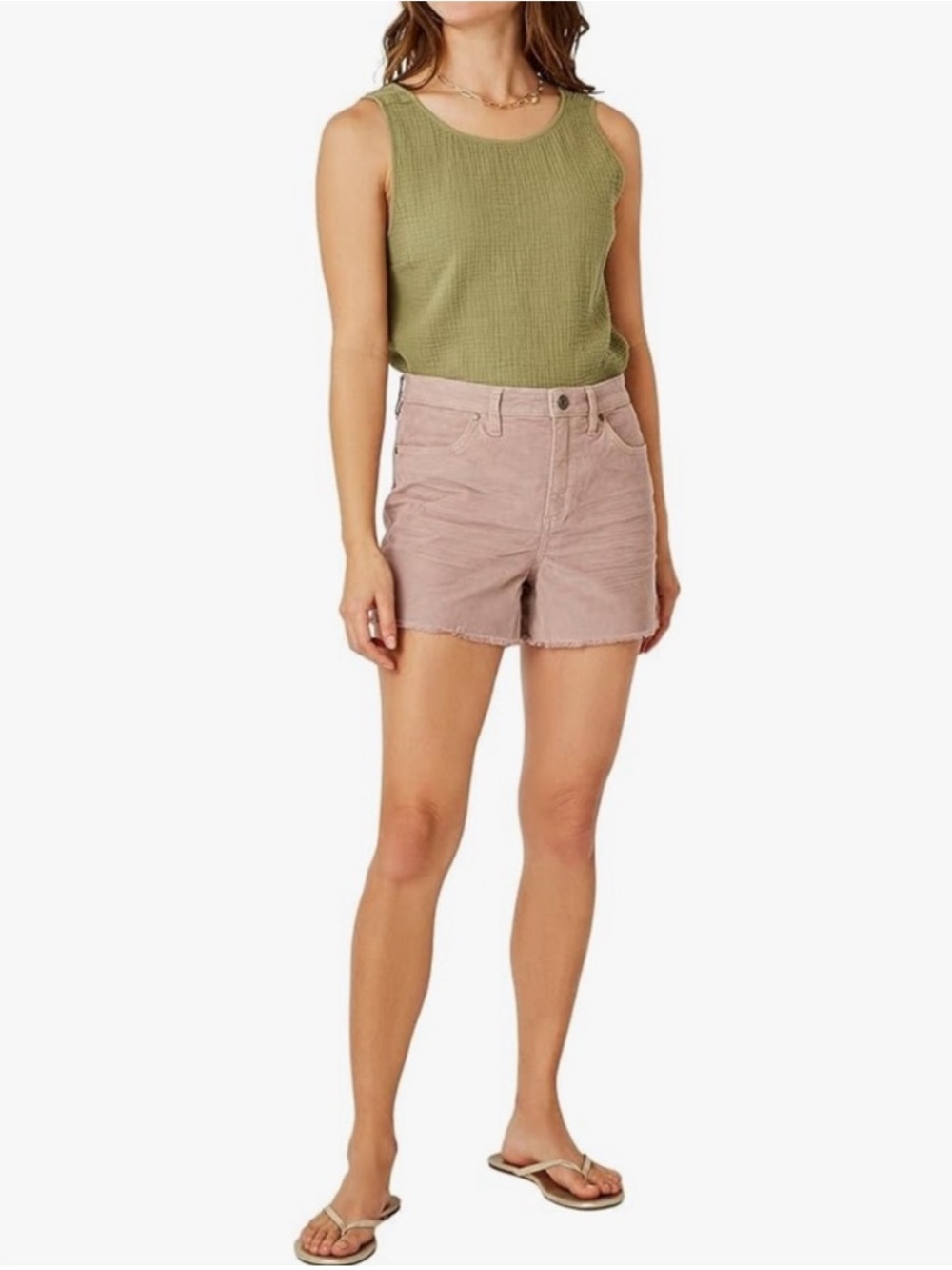 Carve Designs Pink Corduroy Raw Hem Shorts Women's Size 6